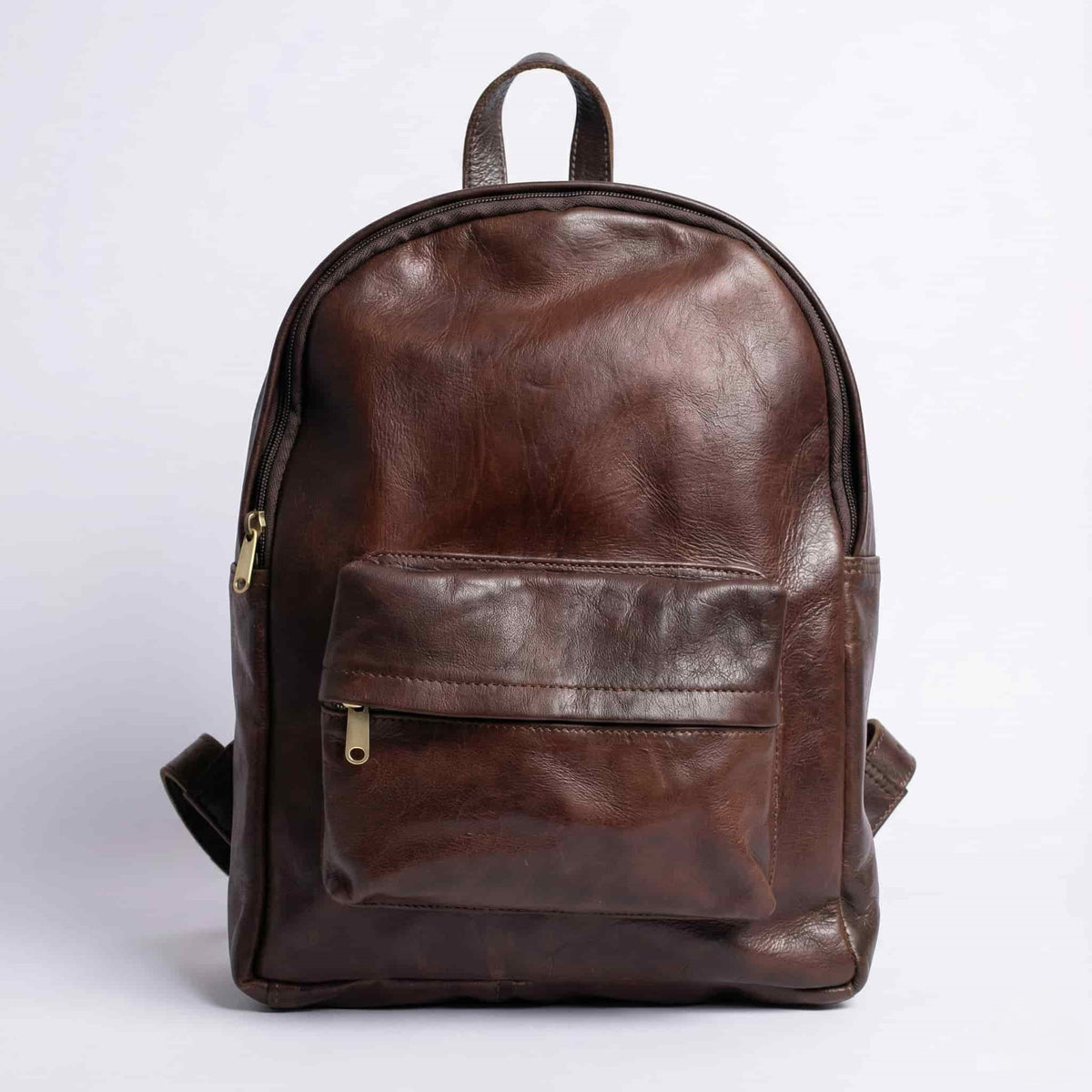 Minimalist Leather Backpack – Slim Everyday Daypack